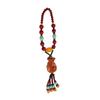 Car Pendant Engraving Peach Wood Safe Travel Chinese Pattern Lucky Bag Feng Shui Decoration for Rearview Mirror