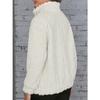 HNXC Autumn and Winter Thickened Plush Linen Patterned Embossed Pullover Sweater