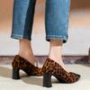 Mode 2025 Mode Damen Schuhe Flach Damen High Heels Neu Leopardenmuster Büro und Karriere Heißer Verkauf Bestseller Heels DamenZapatos