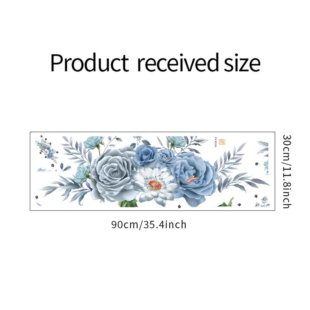 Living Room Wall Sticker Moistureproof Mural Peony