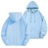 DIY Custom Logo Black Hooded Sweatshirt Pure Cotton Long-Sleeved Pullover Casual Top for Men And Women Autumn Winter Fashion