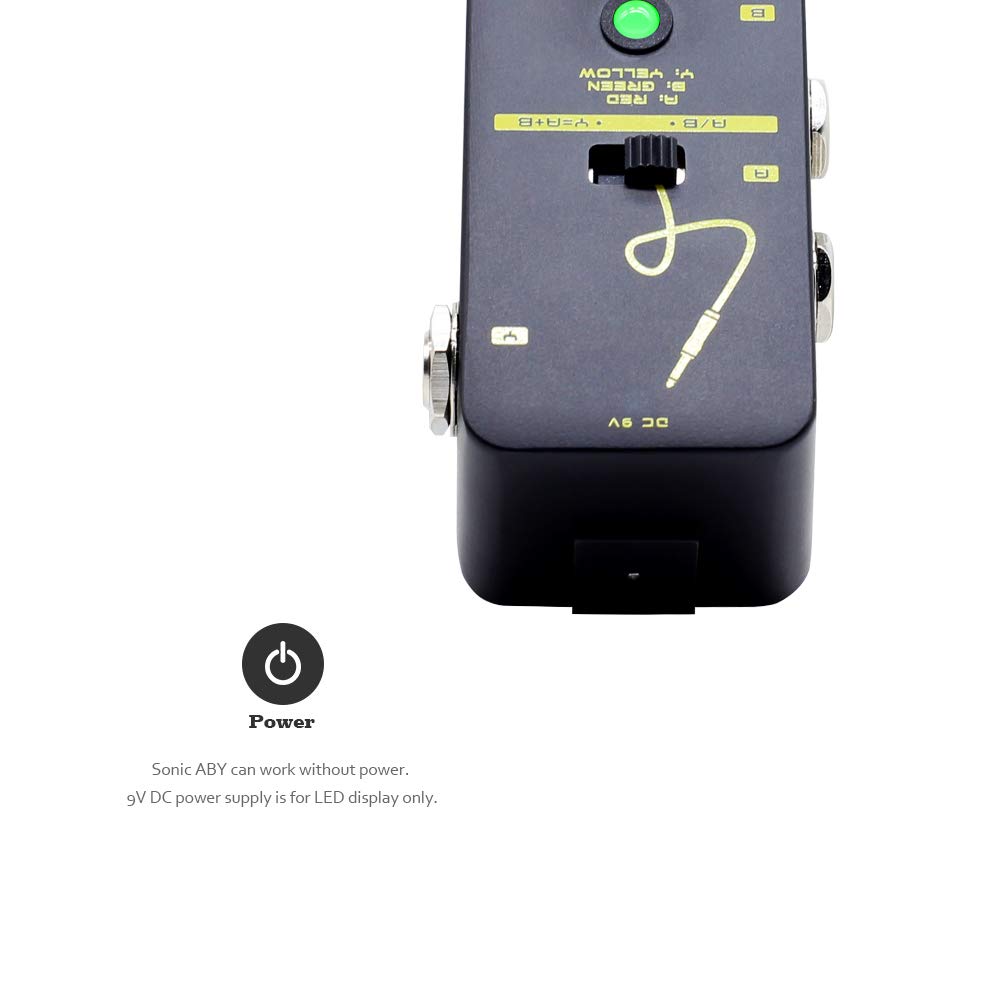 SONICAKE Line Selector Guitar Effector Pedal Sonic Aby