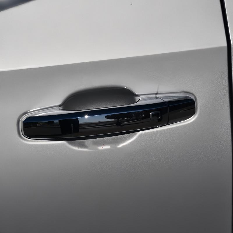 Door Handle Cover For Chevrolet Silverado GMC Sierra 2015- Glossy Black Carbon Fiber Chrome Car Trim Styling Accessories