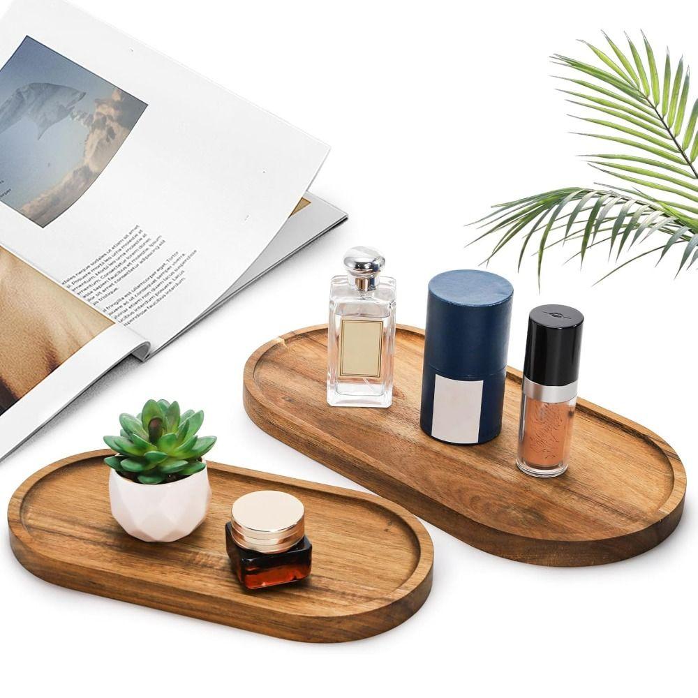 Oval/Rectangle Wooden Serving Tray Japanese-style Dessert Plate Bread Board Afternoon Tea