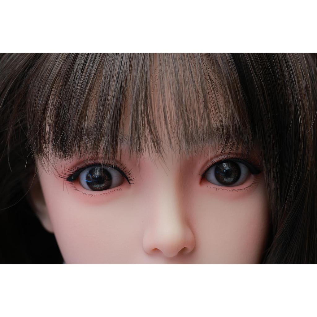 100% Silicone Sex Doll Head Standard Wig Suitable for 130-180CM Solid Dolls Body M16 and Standard Bolts 2 Connection Methods GJ-TF007