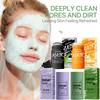 Green Tea Solid Mask Activated Carbon Cleansing Purifying Clay Mud Mask Moisturizing Face Mask Oil Control Remove Blackhead