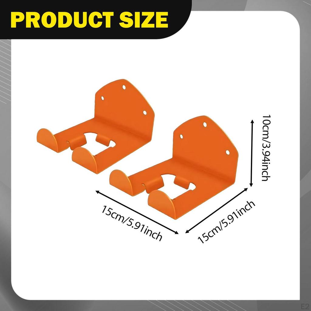 2Pcs Trimmer Rack Wall Mount Power Tool Holder Farm Multifunctional Hanger Hook Garage Organizer for