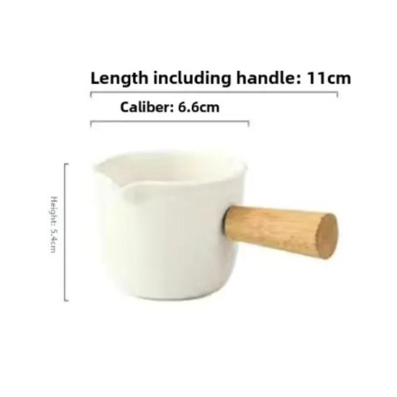 Nordic Minimalist Ceramic Espresso Milk Pitcher, Mini Creamer Jug with Handle for Coffee/Tea/Latte Art, Small Ceramic Cup