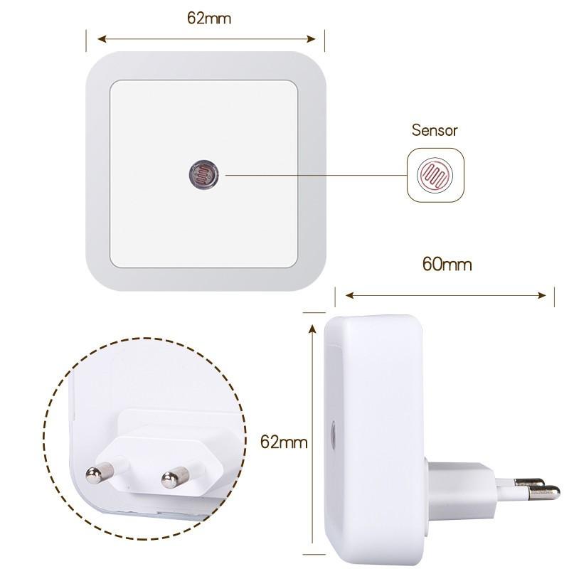 Wireless LED Night Light Sensor Lighting Mini  Plug Night Light Lamp For Children Kids Living Room Bedroom Lights Lighting