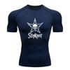 Men's Quick Dry Compression Athletic T-Shirt, Punk Skull Sta