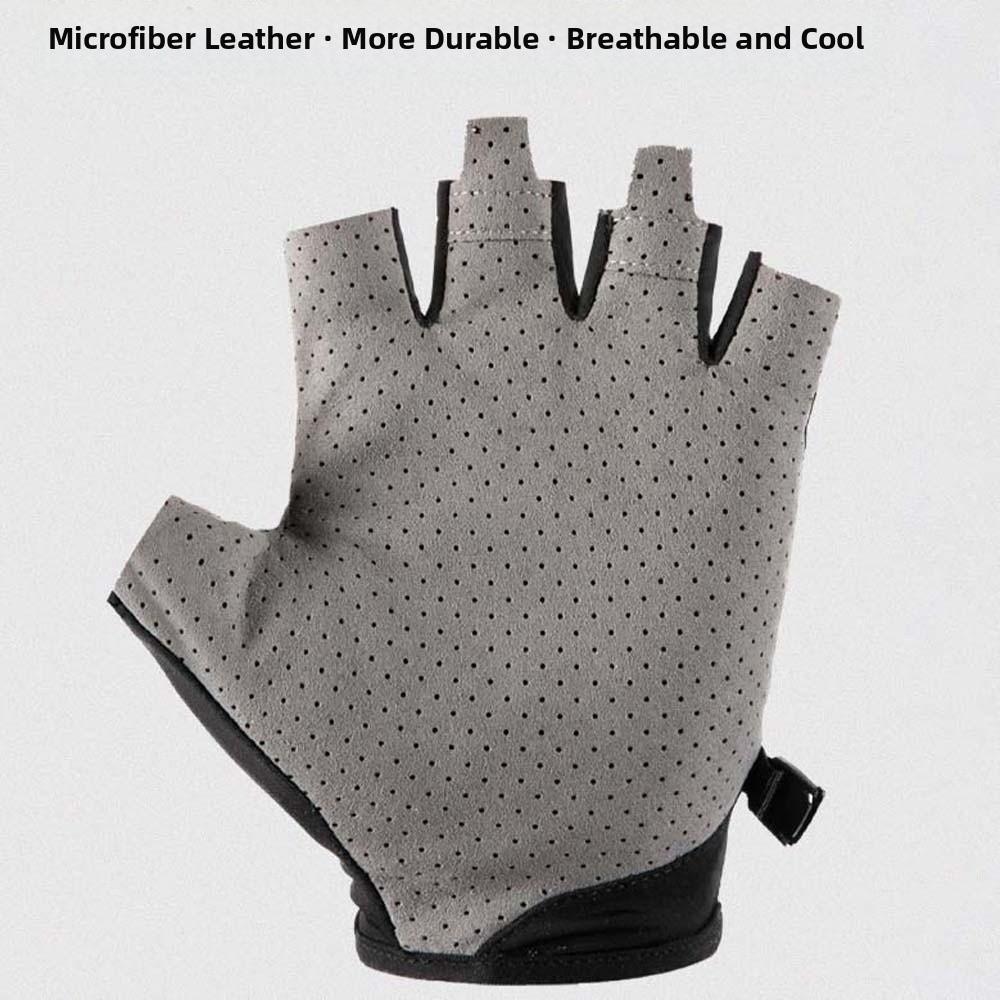 1 Pair Breathable Fitness Gloves Anti-lost Half-finger Mittens Cycling Gloves  Outdoor