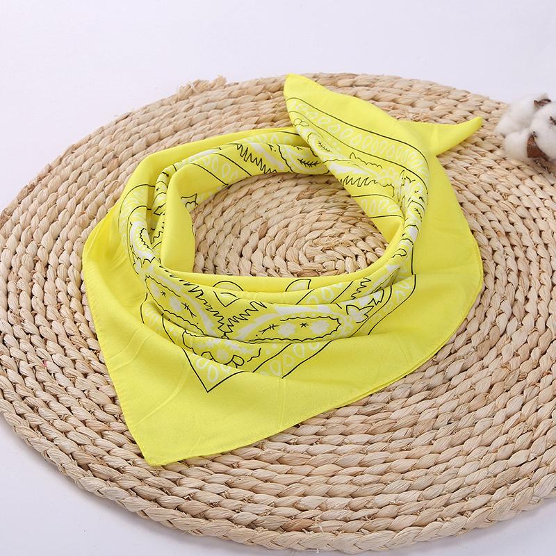 Bandana cu imprimeu boem Bentita de păr pentru femei, fete, turban, unisex, eșarfă pătrată, batista, accesorii pentru păr