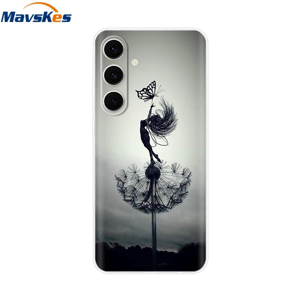 Soft Clear TPU Case For Samsung S24 FE Case Silicon Bumper Shockproof Back Cover For Samsung Galaxy S24 FE Ultra Plus S24FE S24+