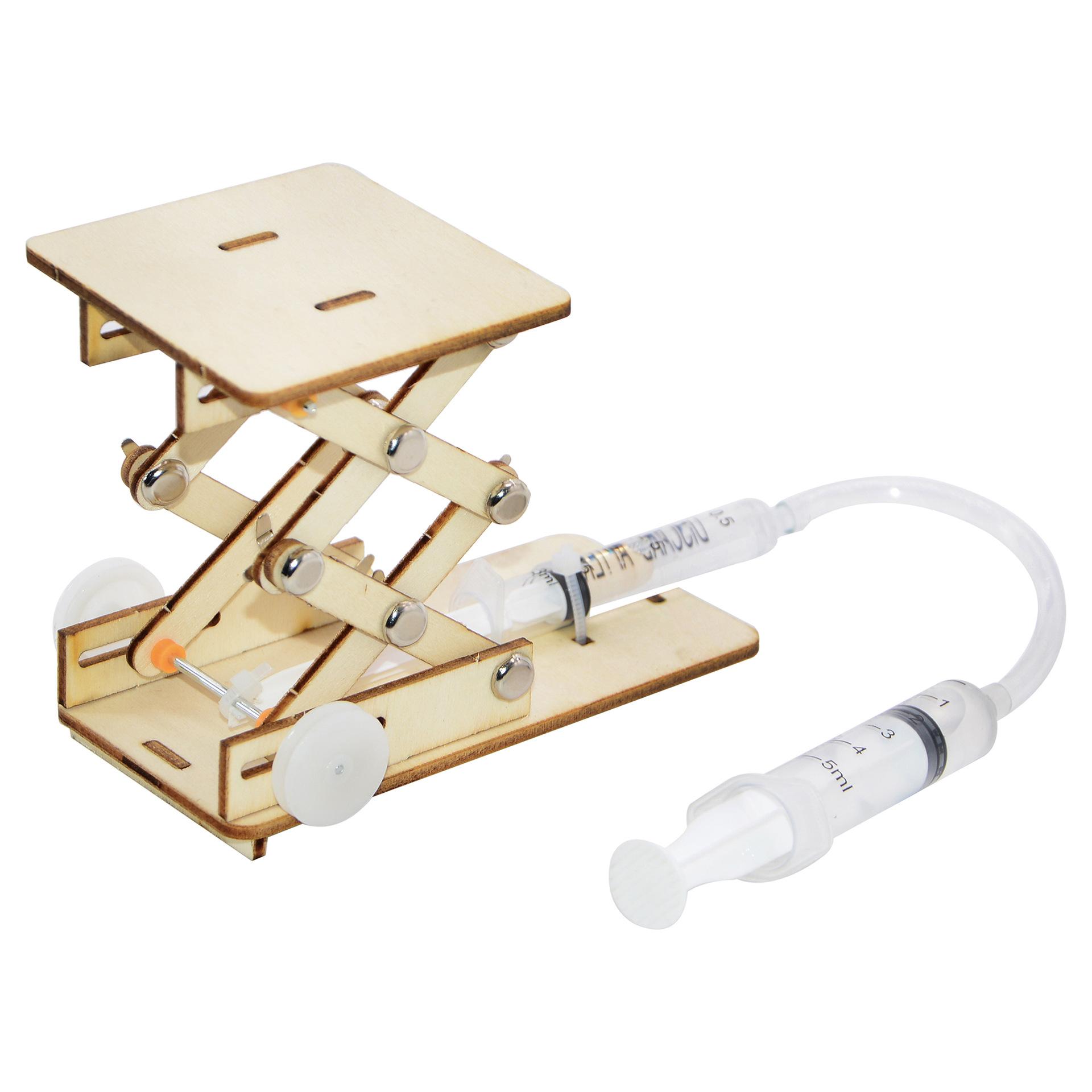 

1 Pcs Diy Hydraulic Experiment Lift Kids Scientific Toys Puzzle Stem Technology Physics Teaching Aids Science Educational Kit