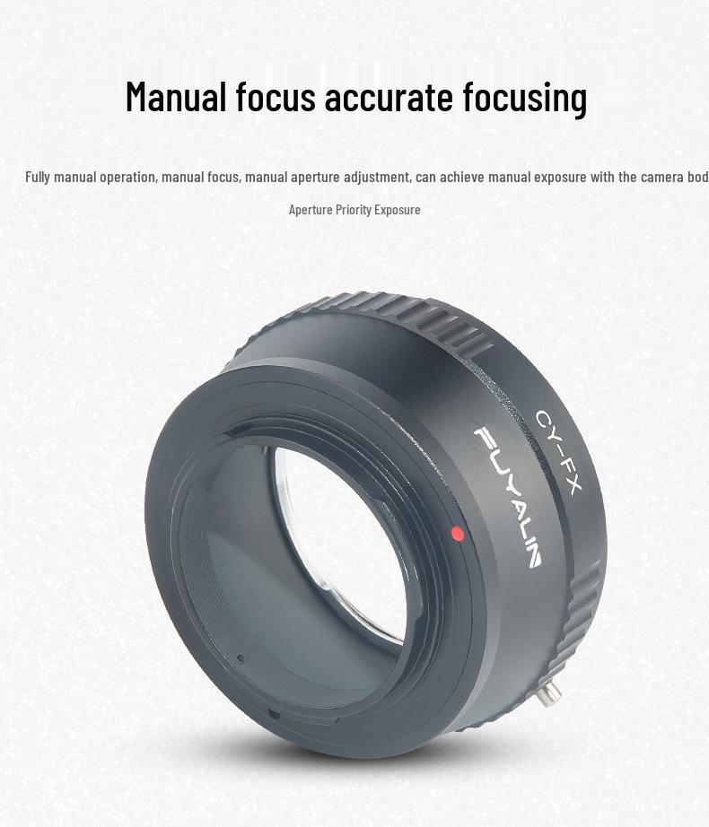 CY-FX Lens Adapter for Contax CY Mount Lenses to Fujifilm X-Series Cameras