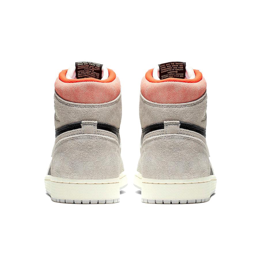 New Jordan 1 Retro High 'Neutral Grey Hyper Crimson' 555088-018