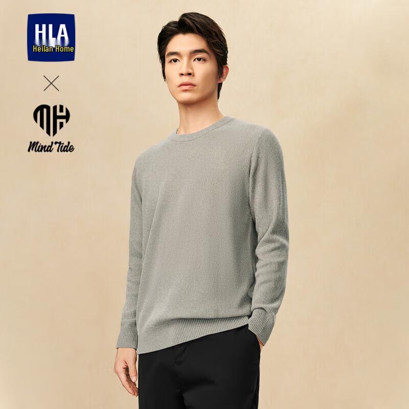 

HLA Men s Round Neck Long Sleeve Casual Sweater 3XL