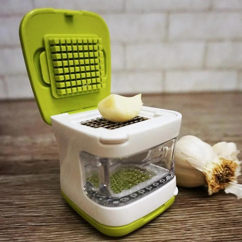 Garlic Ginger Slicer Multifunction Vegetable Cutter Plastic Eco Garlic Presser Crusher Kitchen Tool Food Dicer Chopper