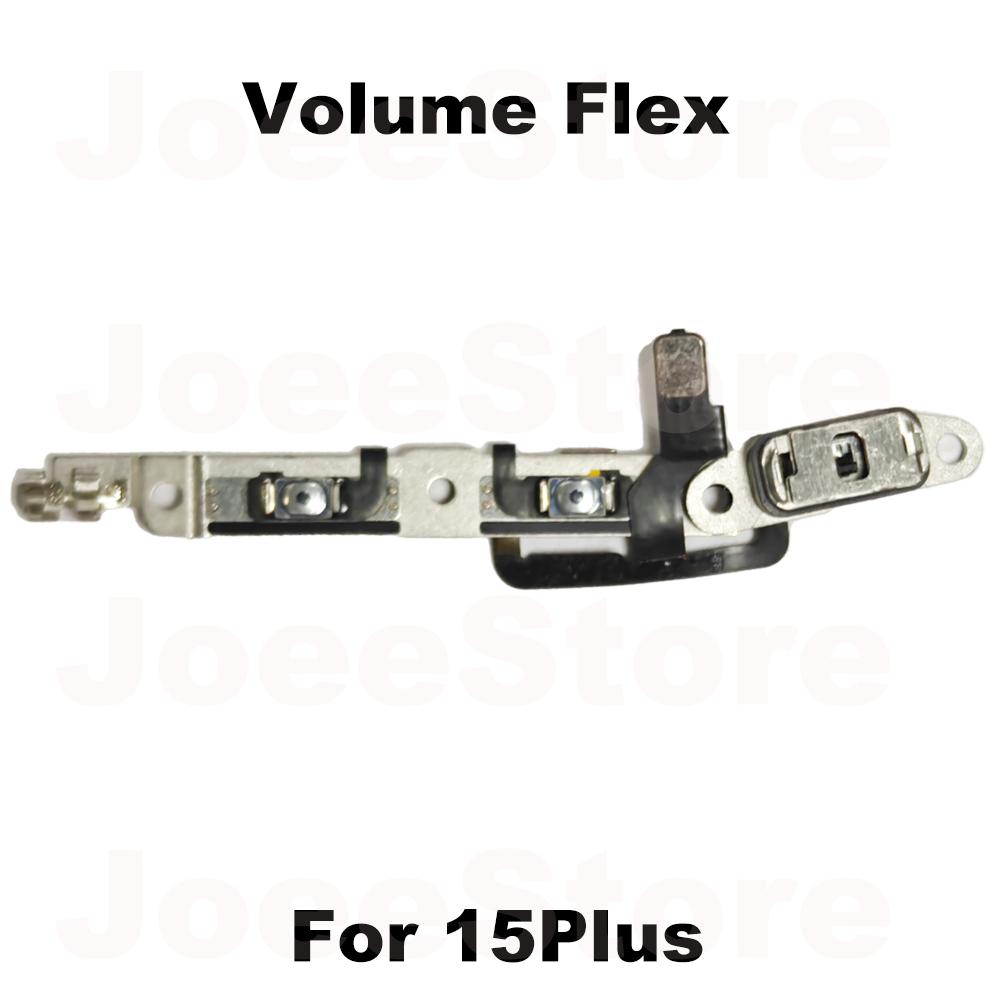 1pcs Power Volume Button Mute Switch Flex Cable for iPhone 15 16 Pro Max Plus Volume Button Control Cable Repair Part