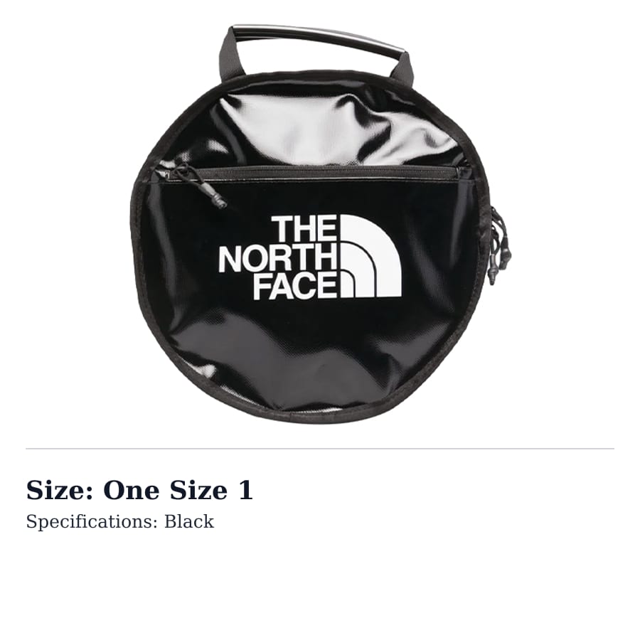THE NORTH FACE Geantă Rotundă 9L Pe Un Umăr Crossbody Geantă de Exterior Poliester Negru Unisex NF0A52SLJK3 One Size 1 black