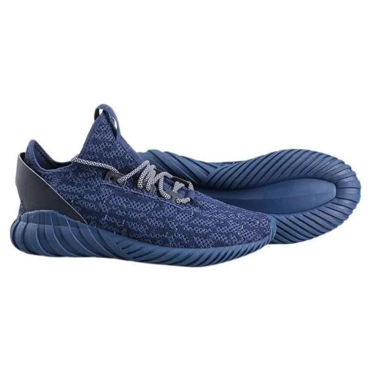 Adidas Originals Tubular Doom Sock Primeknit Indigo Legend Ink Fabric Non slip Lightweight Low top Casual Shoes Unisex cq0942