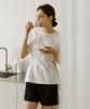 KNOWING String Belted Blouse (White)