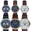 Gaigeo Ge8057 Geiger Men'S And Women'S Moonphase Leather Watch