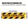 1PC Watch Your Step! Anti-slip Stair Warning Stickers - Yellow And Black Caution Marks, Home Safety Stickers | Warning Signs