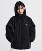 Filluminate Curved Line Windbreaker - Black
