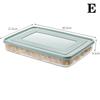 Transparent Food Storage Box for Dumplings Airtight Lid Holder Organizer for Refrigerator Shelf and Freezer Fresh Keeping