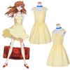 Langley Evangelion Asuka Soryu Cosplay Costume Set Halloween Party Dress Yellow