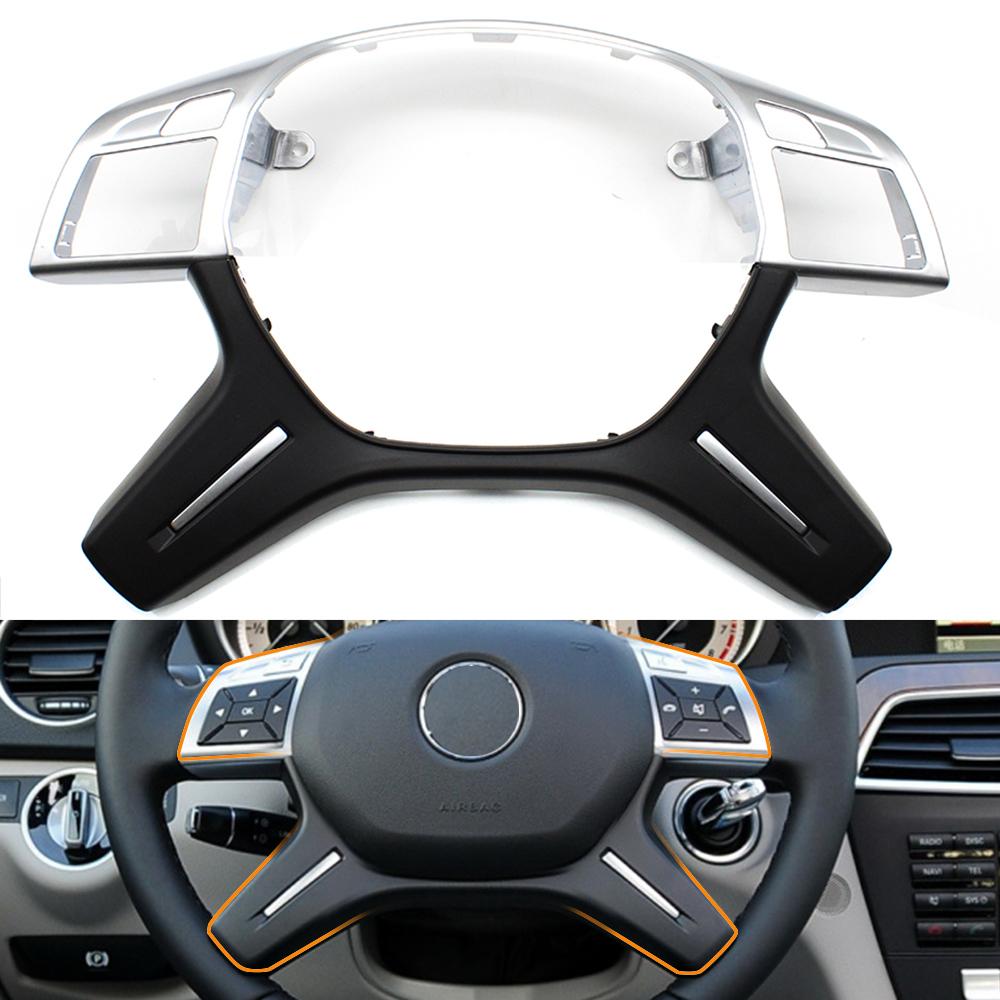Araba direksiyon krom üst kapak alt Trim yedek Mercedes Benz CEM ML GL GLS G sınıfı W204 W212 W166 W463