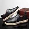 Fashion Genuine Leather men shoes lace up Breathable Casual Men oxfords  Shoes Man Moccasins Driving Brand men shoes Desginer