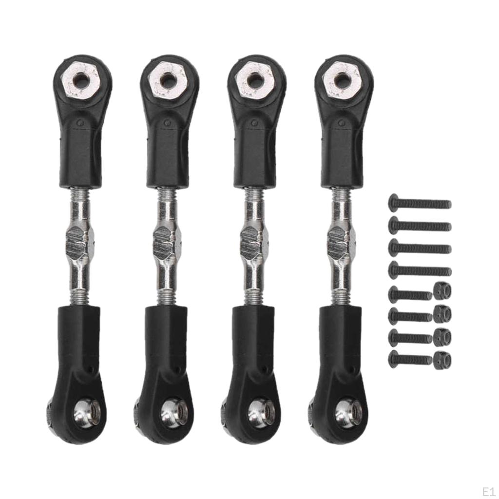 4 / Set Upgraded RC Car Steering Rod Servo age Turnbuckle for ZD HPI 1: 8 Buggy Crawler Parts