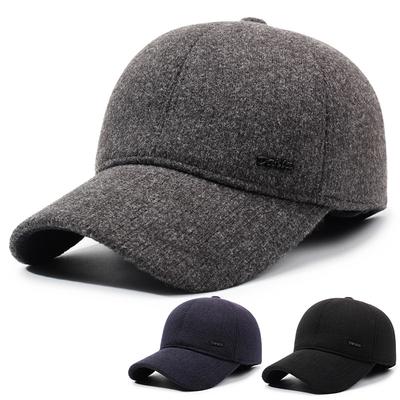 Autumn Winter Middle-Aged and Elderly Warm Cap Outdoor Cold Ear Protection Baseball Cap Men Sunshade Sunscreen Cap