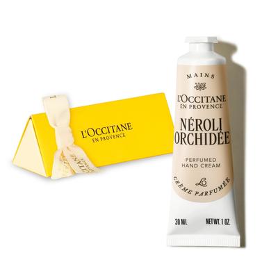 L'OCCITANE Neroli Orchidee Geparfumeerde Handcrème Verpakte Cadeauset. Een populair cadeau voor mannen en vrouwen, perfect voor verjaardagen, afscheid of Kerstmis.