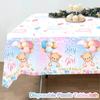 Gender Reveal Party Plastic Tablecloth Boy or Girl Baby Shower Decor Newborn Table Cover He Or She Gender Reveal Party Supplies