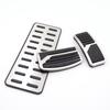 Non-Slip Stripe Style Pedal Set for Mitsubishi: Accelerator, Brake, and Rest