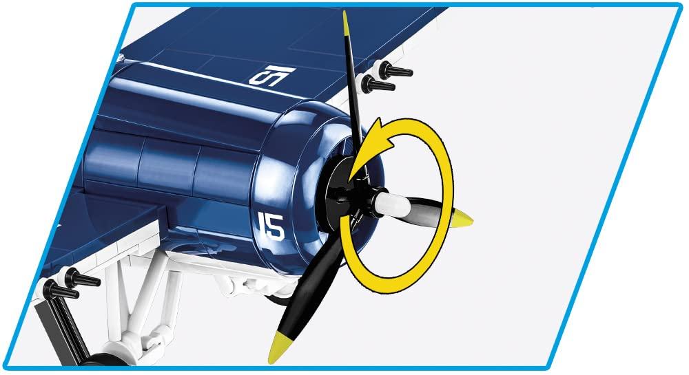 COBI Historical Collection F4F Wildcat Scale #5731 (US Army) 1/32