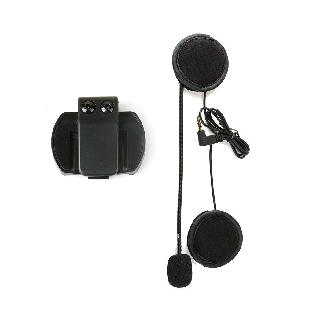 Mihono Motorcycle Headphone Microphone Chuck Set V4/v6 Spare Earphone Microphone for 4Riders/6Riders V4/V6 Compatible