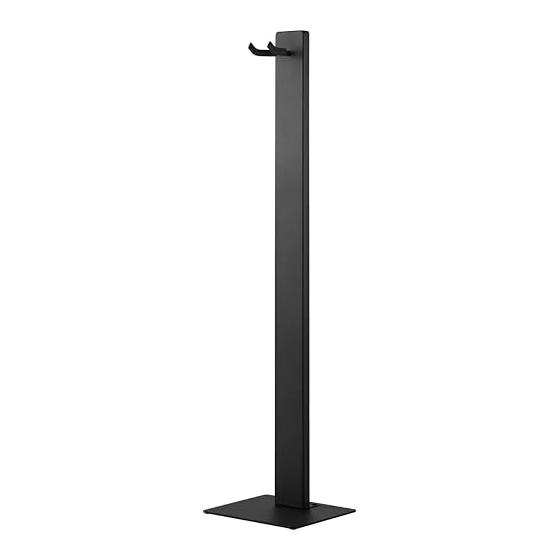 Yamazaki Jitsugyo 10760 Hanging Guitar Stand Black W28 x D24 x H114.3cm Tower Stringed Instrument Hanging Storage Tray Included