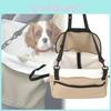 Durable Beige Dog Car Seat Carrier Breathable Pet Travel Bag For Safe Journeys
