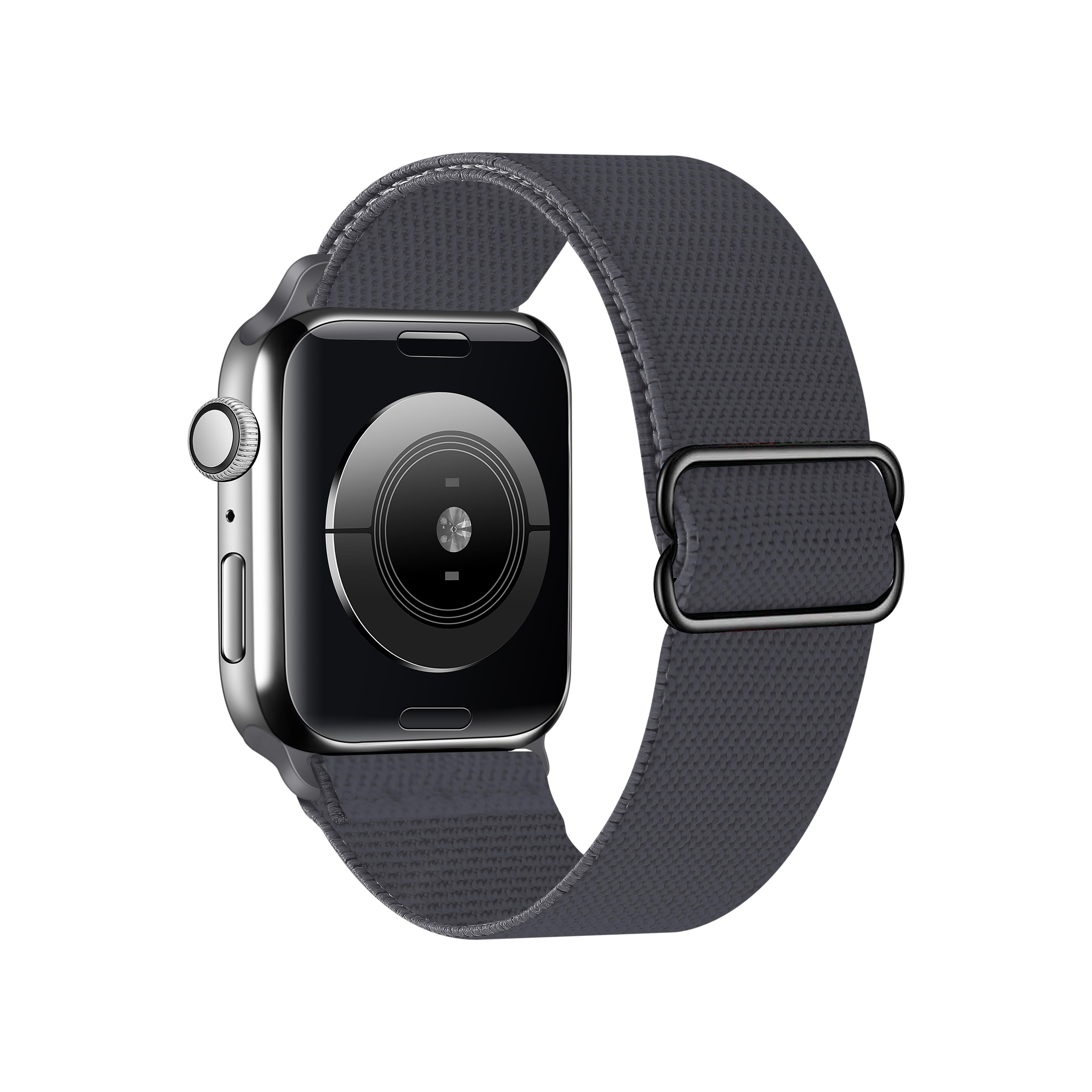 

Нейлоновый ремешок Solo Loop для Apple, ремешок для часов 44 мм, 40 мм, 38 мм, 42 мм, регулируемый эластичный браслет для резинки для волос iWatch 2, 3, 4, 5, 6 se 42/44mm