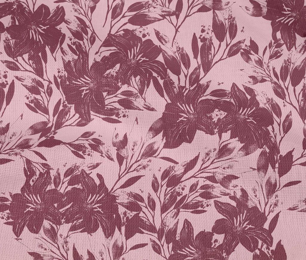 oneOone Cotton Flex Peach Fabric Florals Diy Clothing Quilting Fabric Print Fabric By Yard 40 Inch