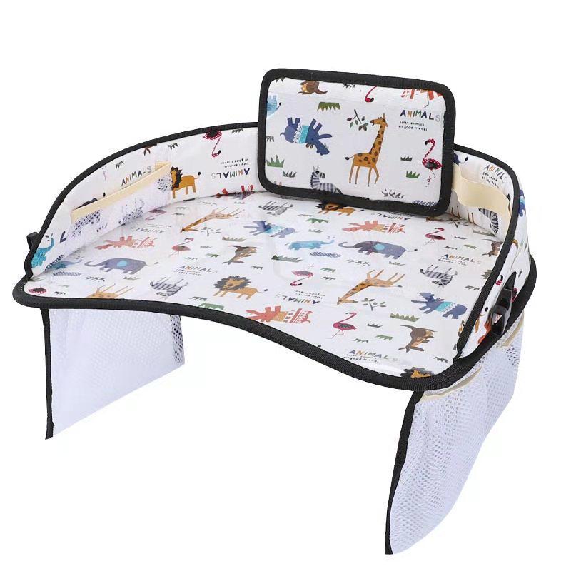 Waterproof Car Child Seat Tray - Kids' Toy Storage & Dining Table