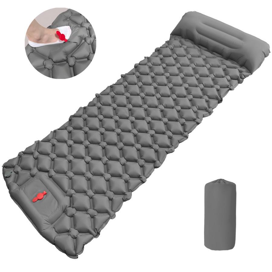 LT-88 Foot Pump Inflatable Ultra-light TPU Sleeping Pad for Camping & Outdoors
