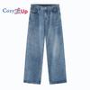 Kos deg Herre Baggy Jeans Løs Passform Vide Ben Denim Bukser Skateboard Hip Hop Streetwear Bukser