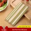 Brochettes plates jetables en bambou vert japonais Oeny