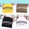 Black Letter Knitted Beanie For Winter Outdoor Cold Weather Comfort