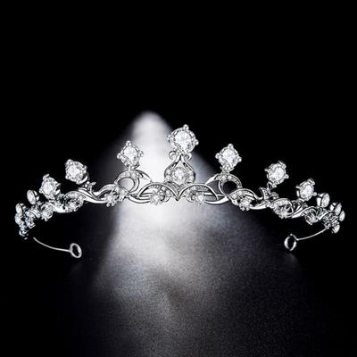 Women's Delia Tiara Accessories Bridal Hair Ornament Wedding Crown